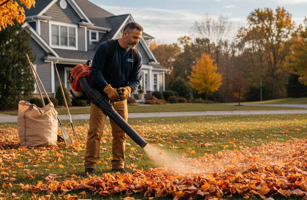 Professional leaf removal and fall cleanup services Orem Utah County - Quick thorough cleanup