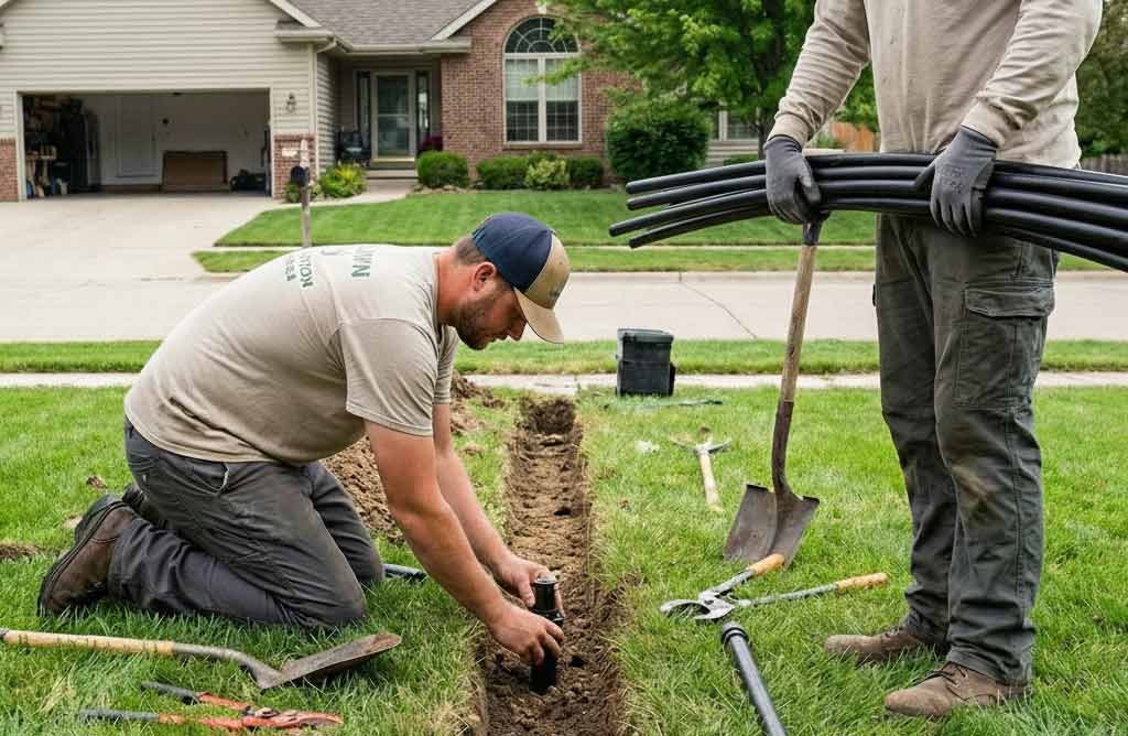 Professional sprinkler installation and irrigation system repair Orem Utah County - Munoz Landscaping